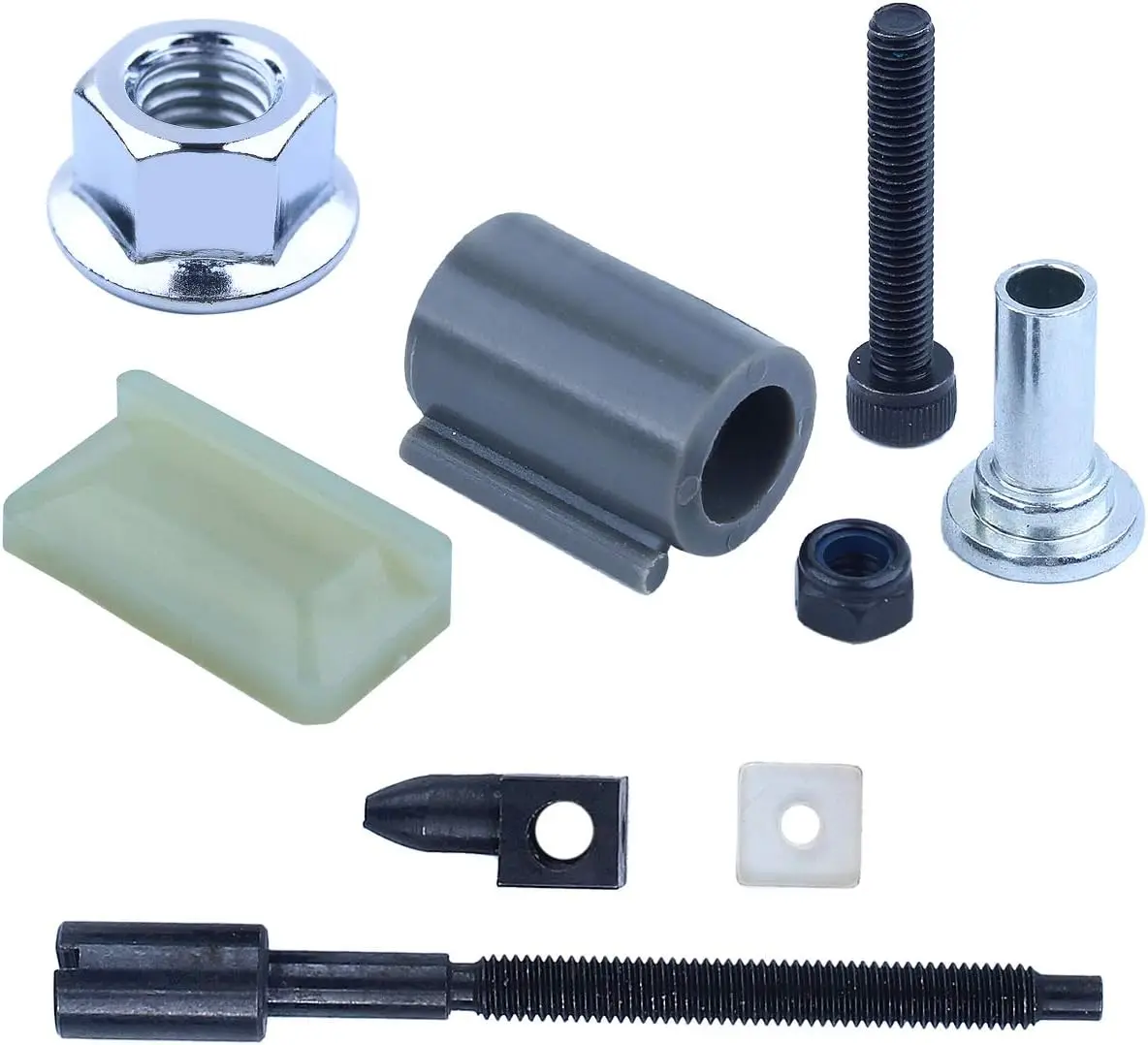 Уловитель регулятора цепи для бензопилы Husqvarna 394 395 394XP 395XP 503467701, гайка, полоса, ролик в сборе