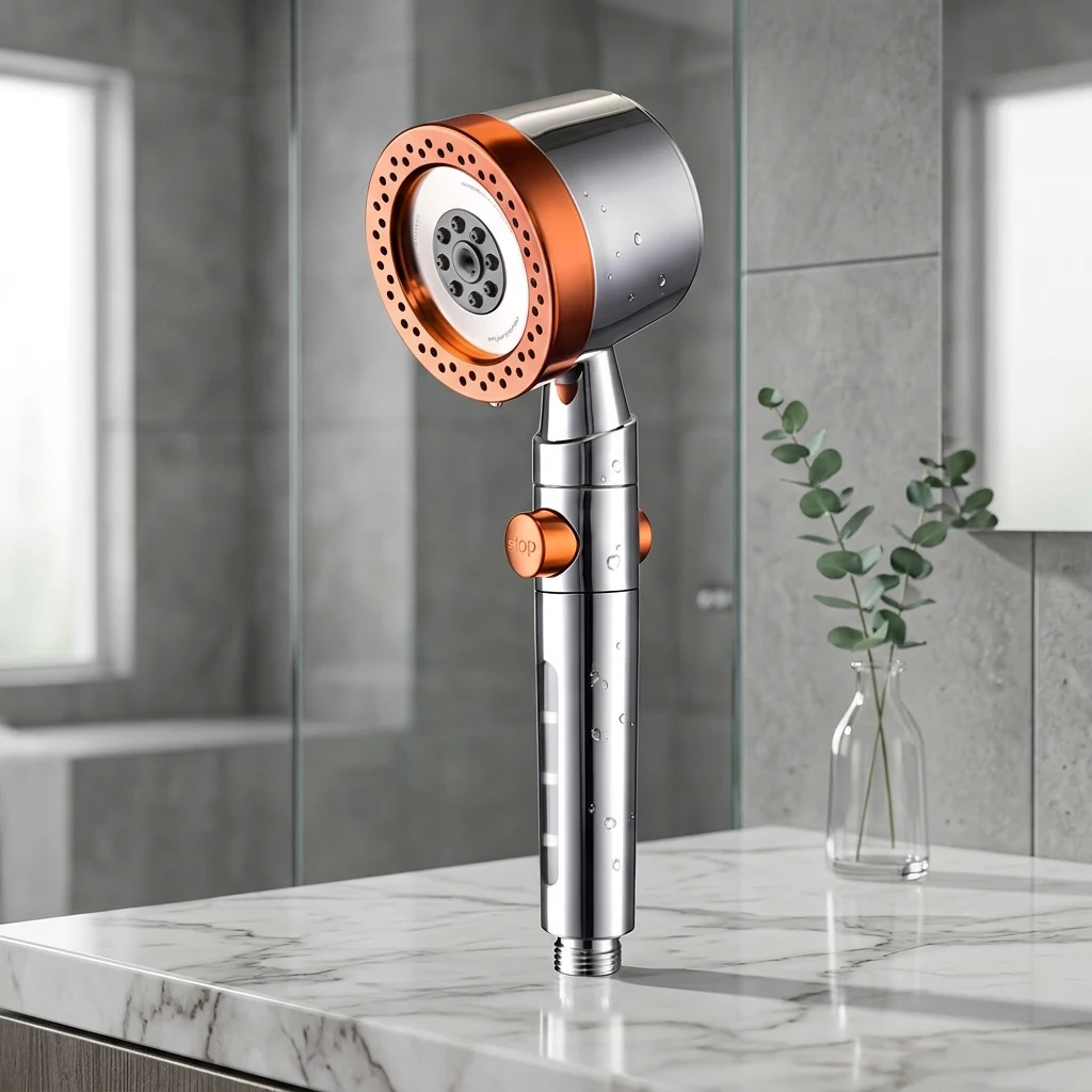 5 Adjustable Water Flow Modes Handheld Showerhead, Equipped with Filtration System, Bathroom Showerhead, Enjoy Luxurious Bathing
