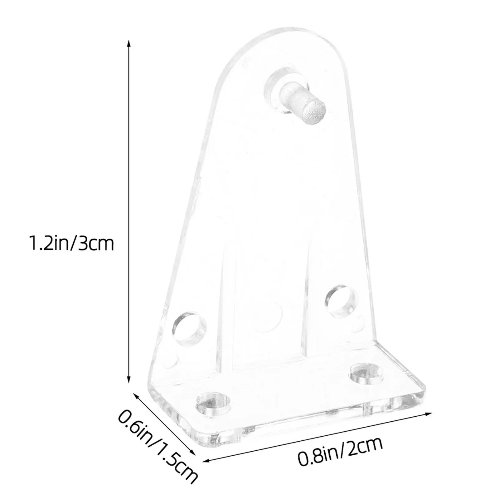 12Pcs Blinds Bottom Rail Hold Clips Clear Plastic Blind Holder Replacements Window Shade Stabilizing Brackets for Horizontal - view 6