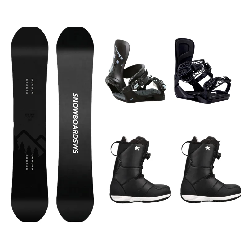 Snowboard Skiing  Set Freestyle Wood Core Snowboard for Adults Men and Women Winter Universal Snowboard Kit Skis