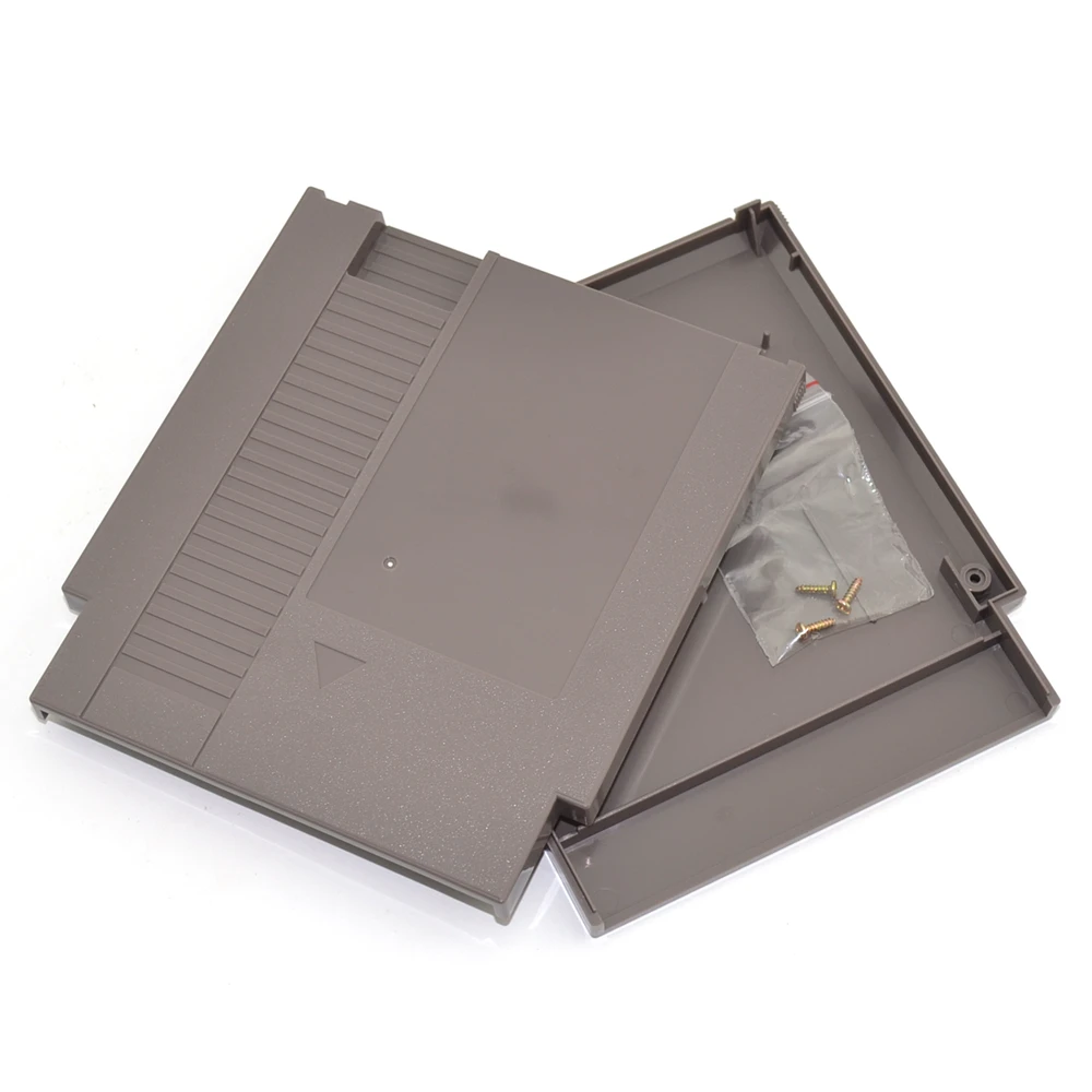 10PCS 72 Pin Game Card Shell for NES Cover Plastic Case for NES Game Cartridge Replacement Shell gray color