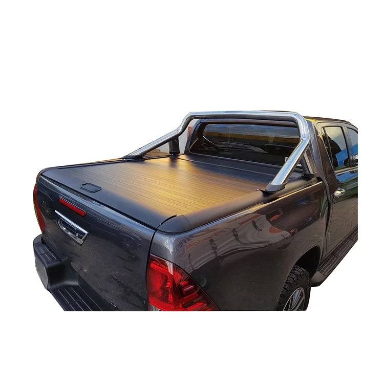 Aluminum roller shutter rear tonneau cover hard lid for hilux vigo pick up truck trunk Accessories