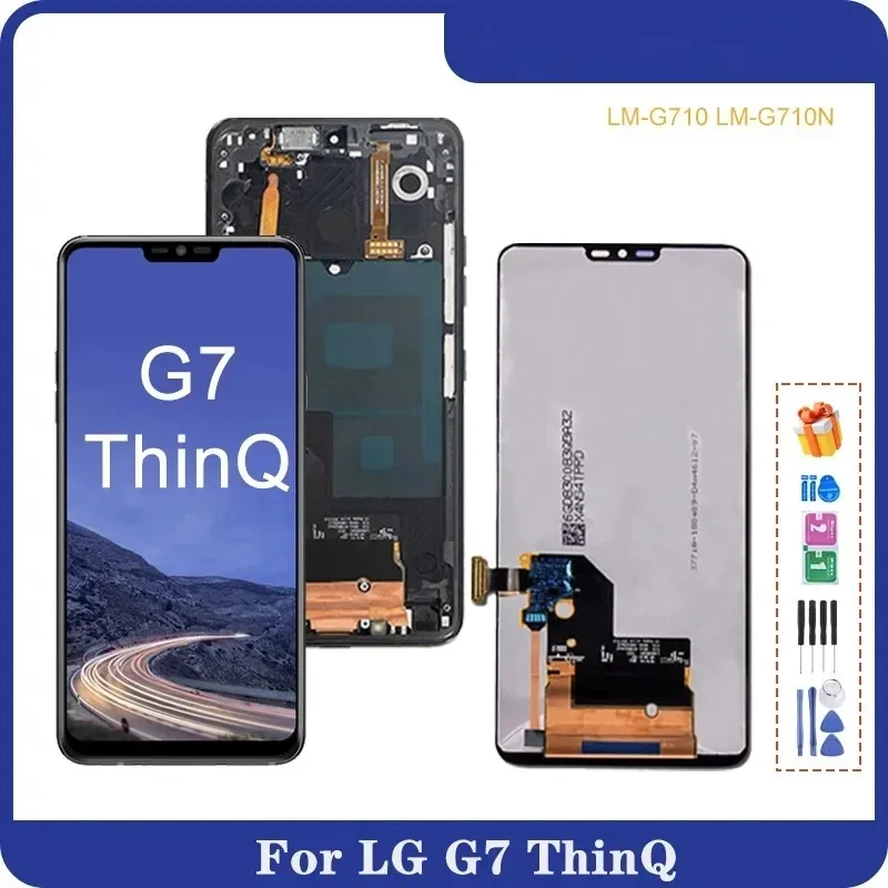 

Ori.tested 6,1 "для LG G7 ThinQ ЖК-дисплей с цифровым преобразователем сенсорного экрана в сборе для LG G7 G710EMW Дисплей со заменой рамки G7 + ЖК-дисплей