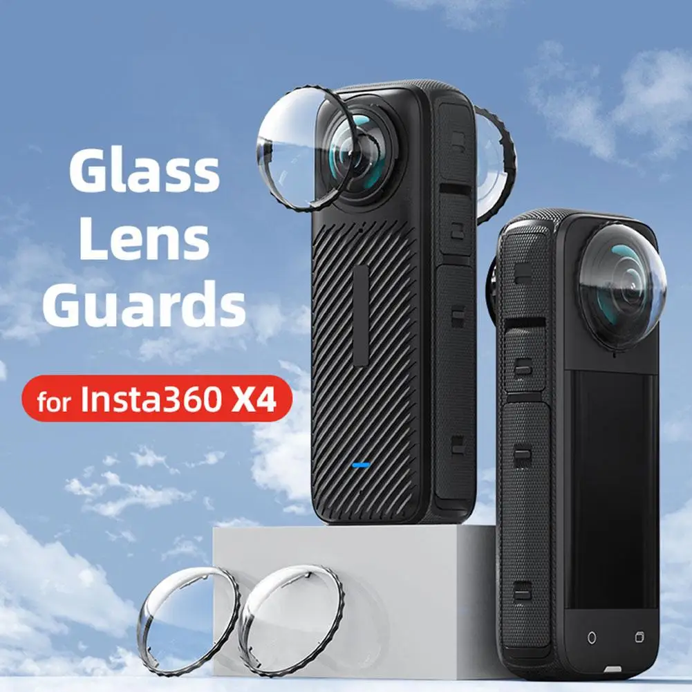 For Insta360 X4 Lens Guard Lens Protective Cover Camera Tempered Optical Access Protective Mirror/PC Len Rotating Glass Mir L7L7