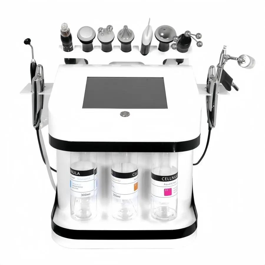 

New 11 In 1 facial Machine H2o2 Aqua Peeling Lift Skin Bubble Moisturizer Oxygen Machine