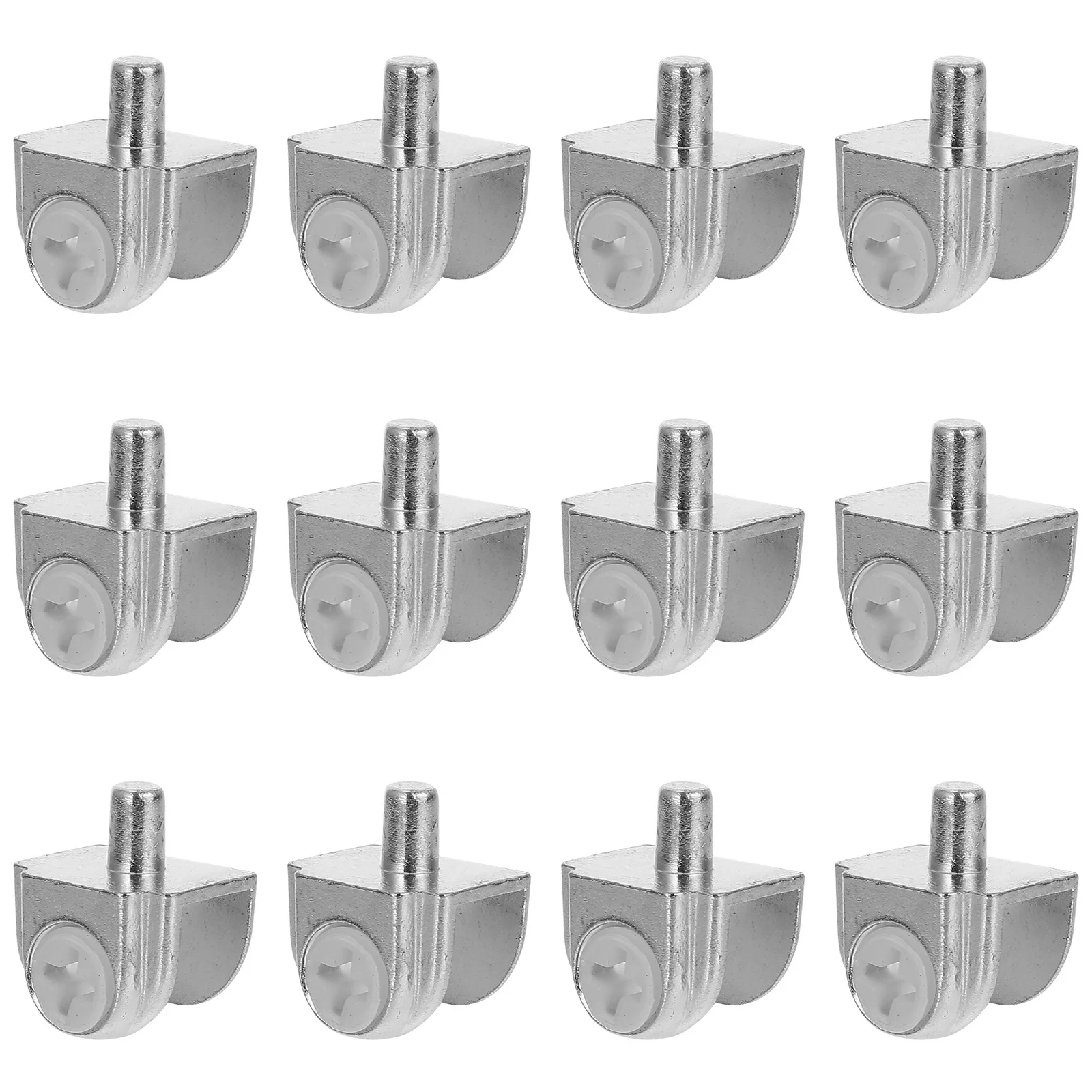 20 قطعة مشبك تقسيم زجاجي من سبائك الزنك رف زجاجي قوي عالي القوة يدعم المظهر الحديث ديكور مطبخ الحمام #4