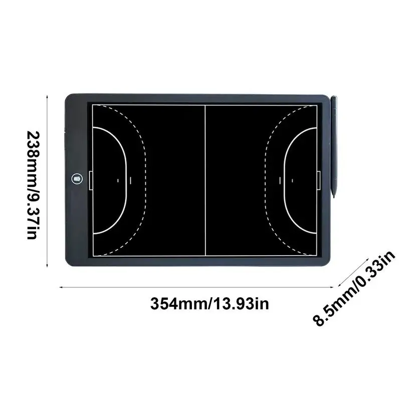 Imagem -06 - Tablet de Escrita Lcd para Adultos 16 Polegadas Placa Tática de Futebol Basquete Treinadores de Futebol Prancheta Estratégia Lcd