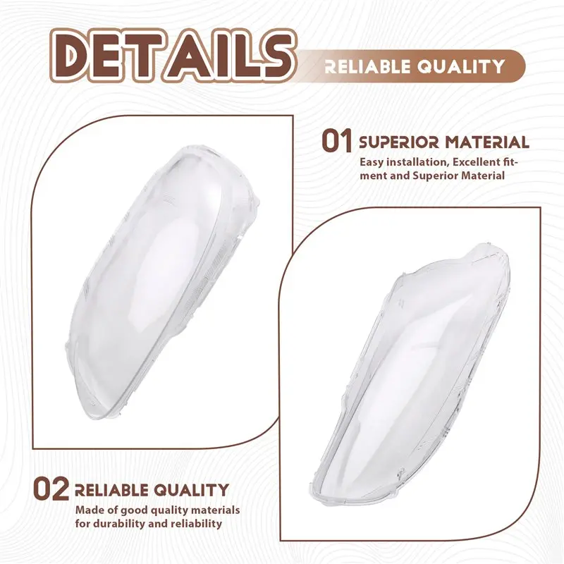 لمازدا MX5 2009-2014 الجبهة مصباح المصباح قذيفة غطاء للعدسات كشافات شفافة عاكس الضوء اكسسوارات السيارات شبكي اليسار