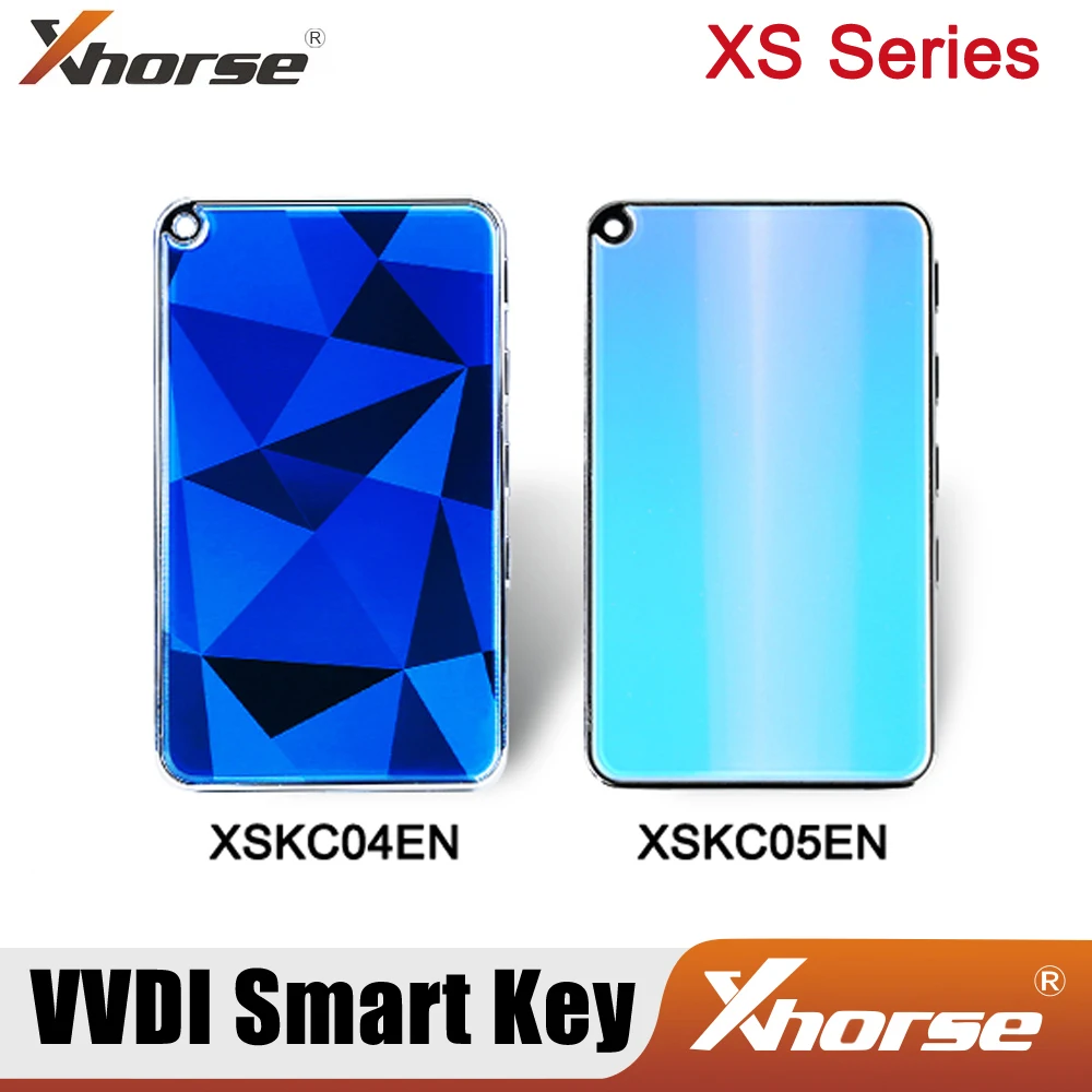 

Xhorse King Card XSKC04EN XSKC05EN 4 Buttons Slimmest Universal Smart Remote Key with Built-in 2 Batteries Sky Blue Diamond Blue