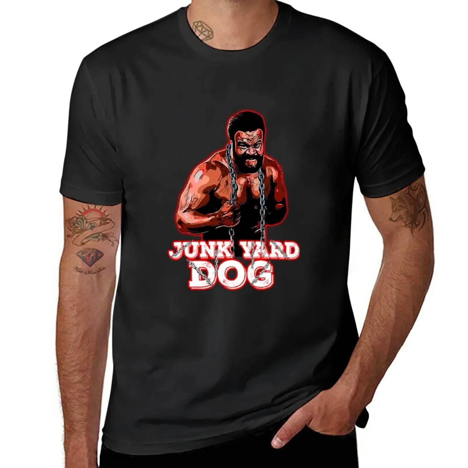 

Junk Yard Dog T-Shirt Short sleeve tee plus sizes Blouse Men's clothing