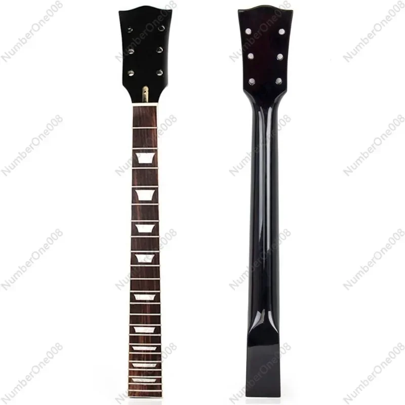 22 Frets Maple Electric Guitar Handle Neck Rosewood Fingerboard for Gibson Les Paul LP (Black)