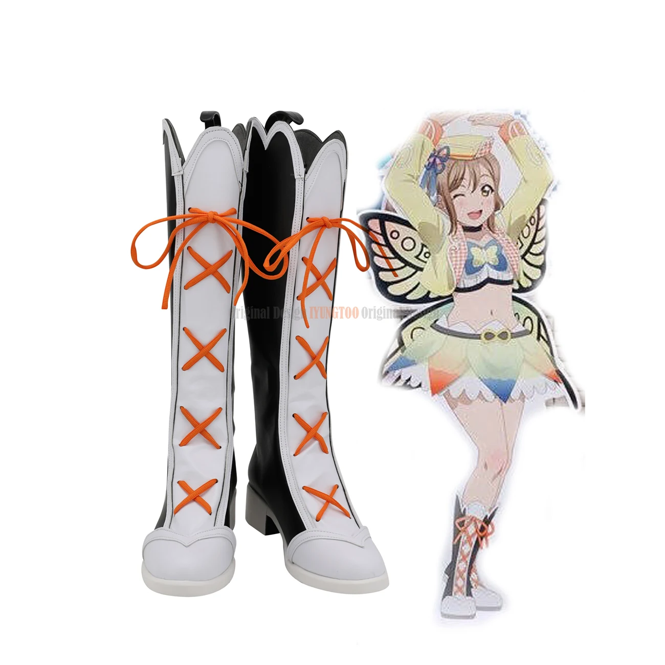 Love Live Mitaiken HORIZON Members Cosplay Boots Leather Shoes Custom Made for Adults and Kids Halloween Comic-con Cosplay