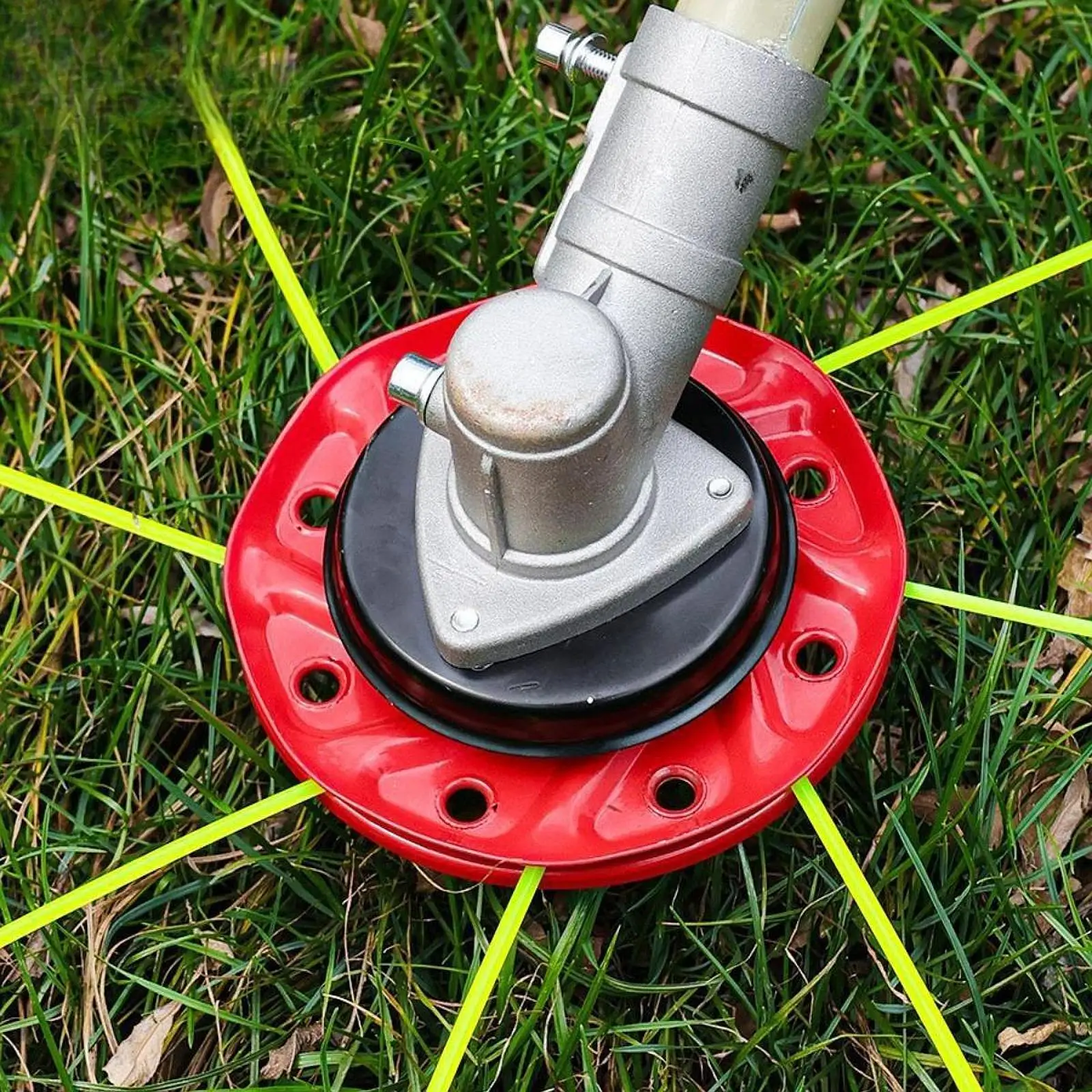 Sturdy String Trimmer Head 8 Hole Design Iron Weeds Attachment Lawn Tool for Garden Grass Cutting Machine