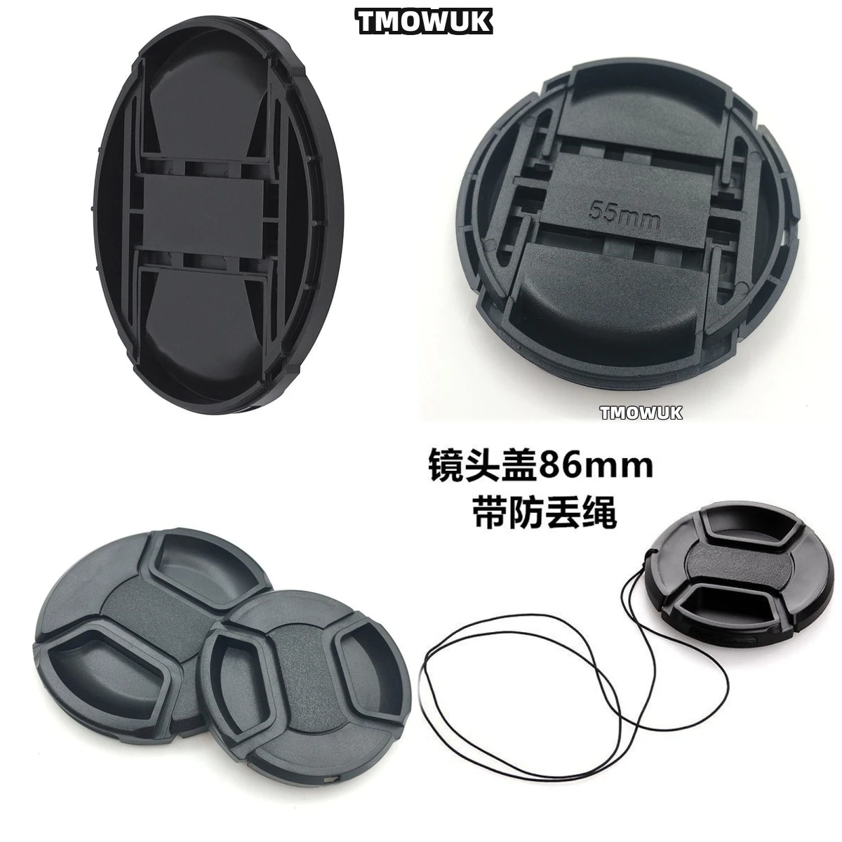 

For SONY Alpha 7 IV A7M7 A7SIII A7R3 A560 A37 A57 A65 Camera Lens Cap Protective Cover Center Pinch Snap-on 49mm 52 55 58 62 67