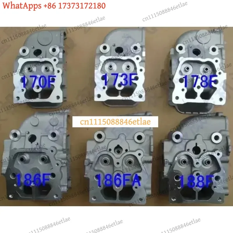k3 for Cylinder Head Assembly with Intake Valve for 170F 173F 178F 178FA 186F 186FA 188F 192F 192FA 195FA Air-Cooled Diesel