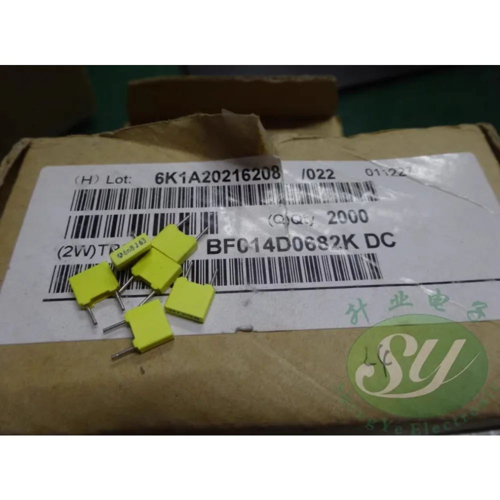

50PCS Old TPC 0.0068uf/63v 6.8nf 6800pf 6n8 682 New film capacitor 5MM