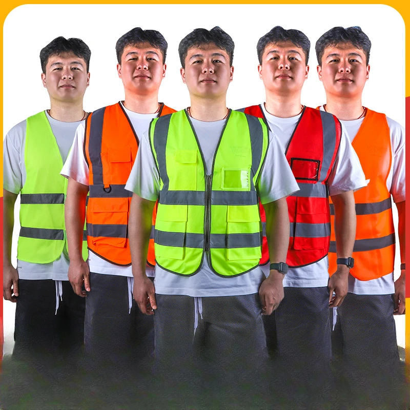 Reflective Vest Traffic Duty Construction Site Sanitation Suit High Brightness Comfortable Durable Breathable