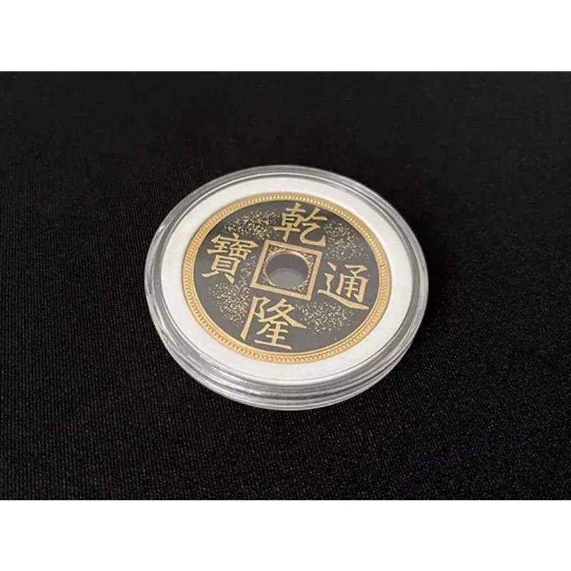 Expanded Shell Chinese Palace Coin (Morgan Size, Brass) Coin Magic Accessoires Close up Magic Illusion Magic Tricks Fun Magician