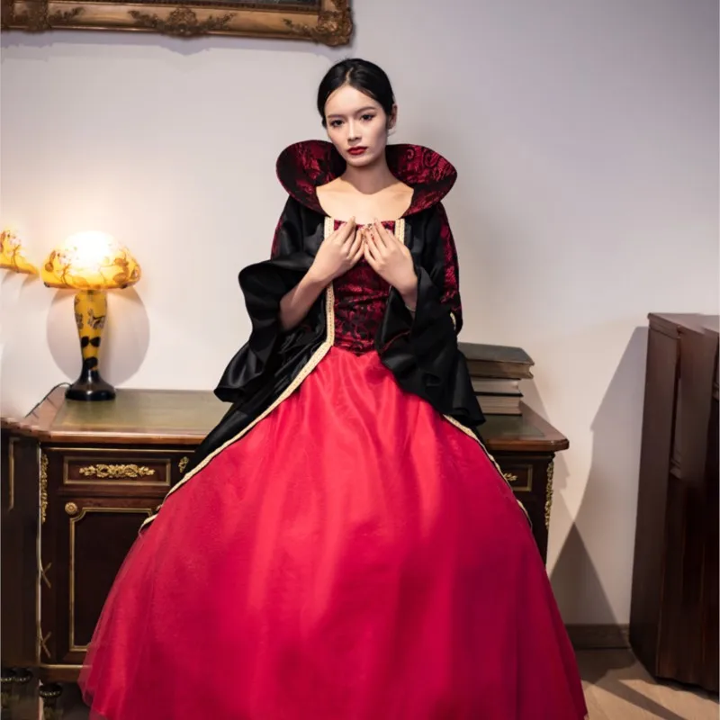 Medieval dark Gothic cosplay costume dress