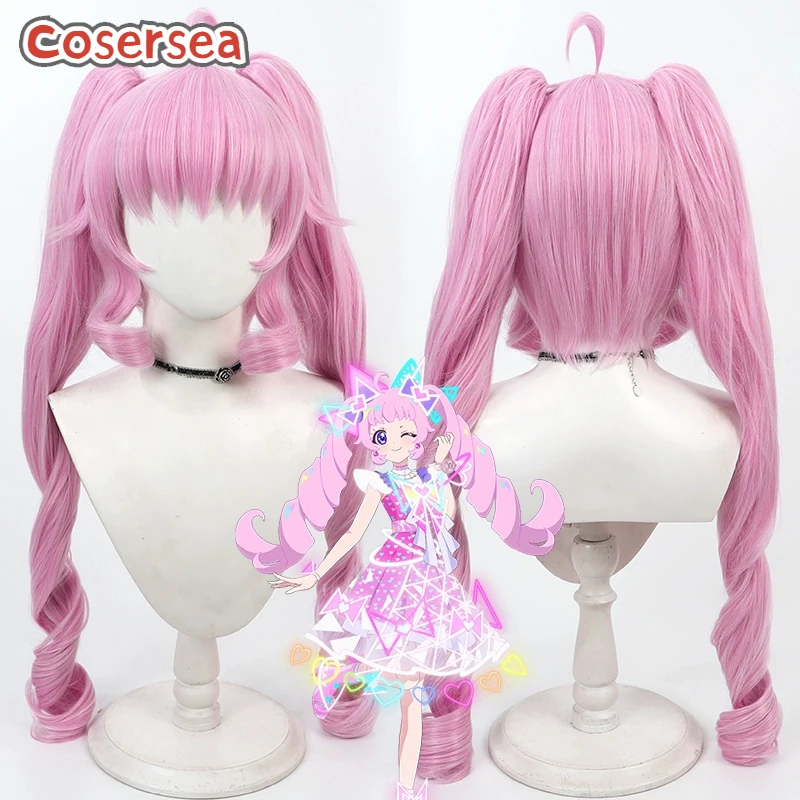 Cosersea Himari Aozora парики для косплея Himitsu no AiPri Himari Aozora 80 см длинный розовый парик с хвостиком синтетические волосы термостойкие