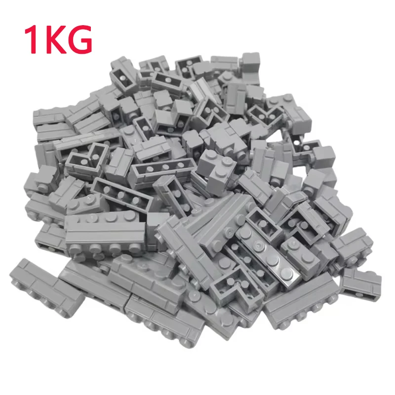 Blocs de construction MOC en briques rayées, 1KG, jouets, château de palais, figurines créatives, ville militaire, mur de maison, pièces de bricolage, jouets pour enfants