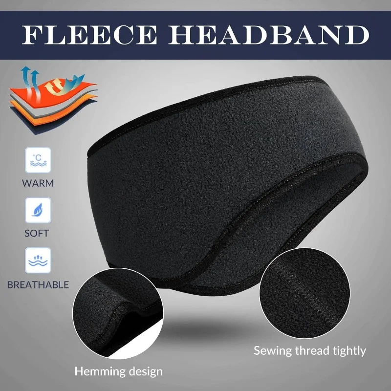 شتاء دافئ عقال يندبروف القطبية ابتزاز غطاء للأذن تشغيل التزلج العصابة مكافحة البرد الحرارية في الهواء الطلق الرياضة غطاء للأذنين أغطية الرأس #2