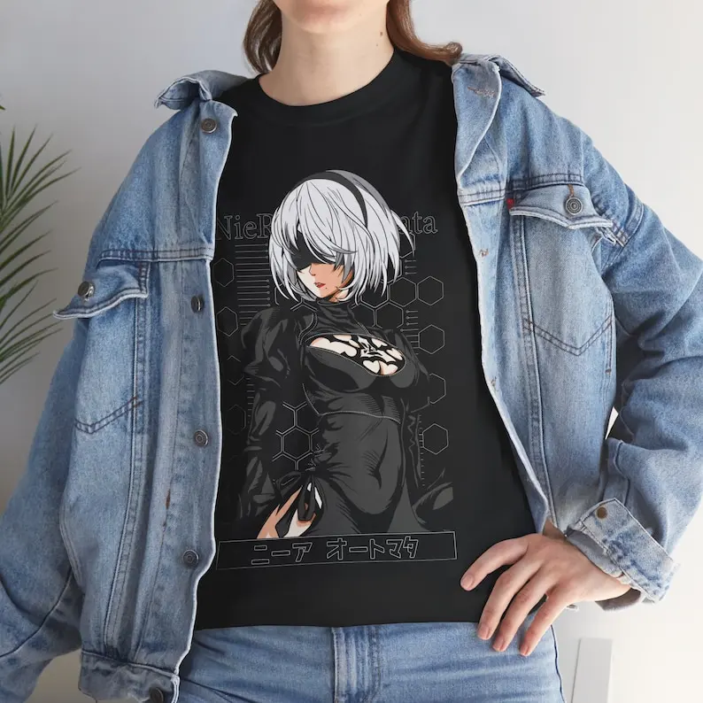 2B Sexy Nier Shirt, Waifu Nier Shirt, Anime tshirt