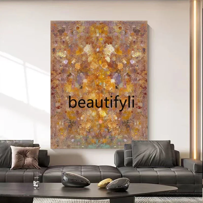 

Entrance hand-painted oil painting, abstract texture painting, living room sofa background wall hanging painting