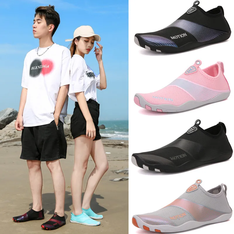 

Adult beach snorkeling shoes diving shoes female couple wading swimming shoes red river foot soft sole skin
