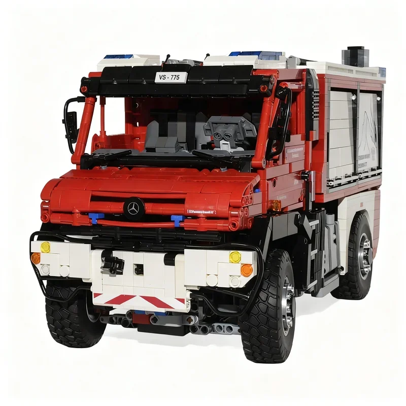 3904pcs MOC Unimog Fire Department Zermatt Technical Model Building Blocks Architecture Christmas Gift Toy Education Brick