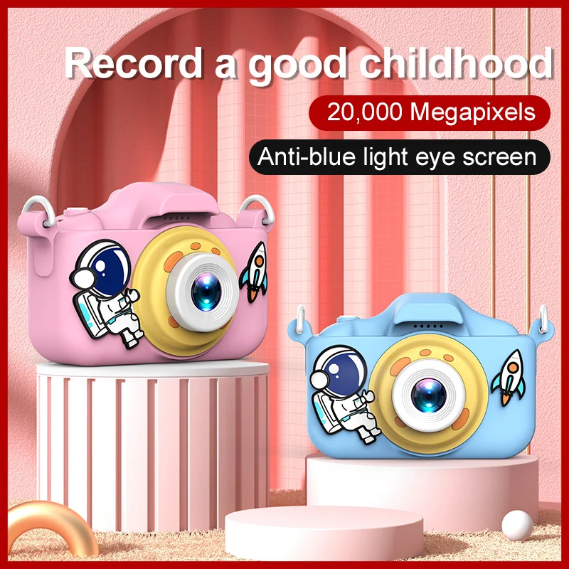 

HD 1080P Digital Dual Camera Mini Toys Video Protective Case Camera Outdoor Portable Dual Lens Camera For Kids Gifts With 32GB