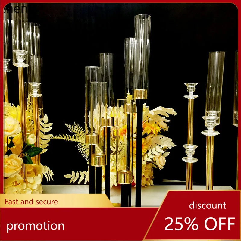 

Zml candlestick wedding props wedding hall hotel table floral ornaments