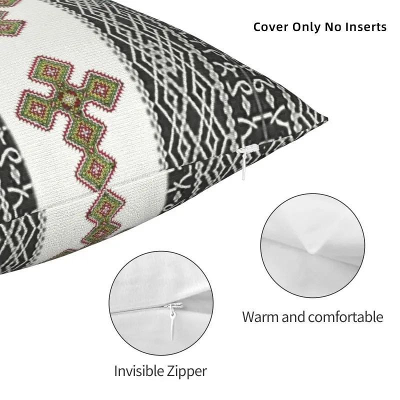 Ethiopian Habesha Art Pillow Case 40x40cm Decor Home Modern Cushion Cover Velvet Pillowcase