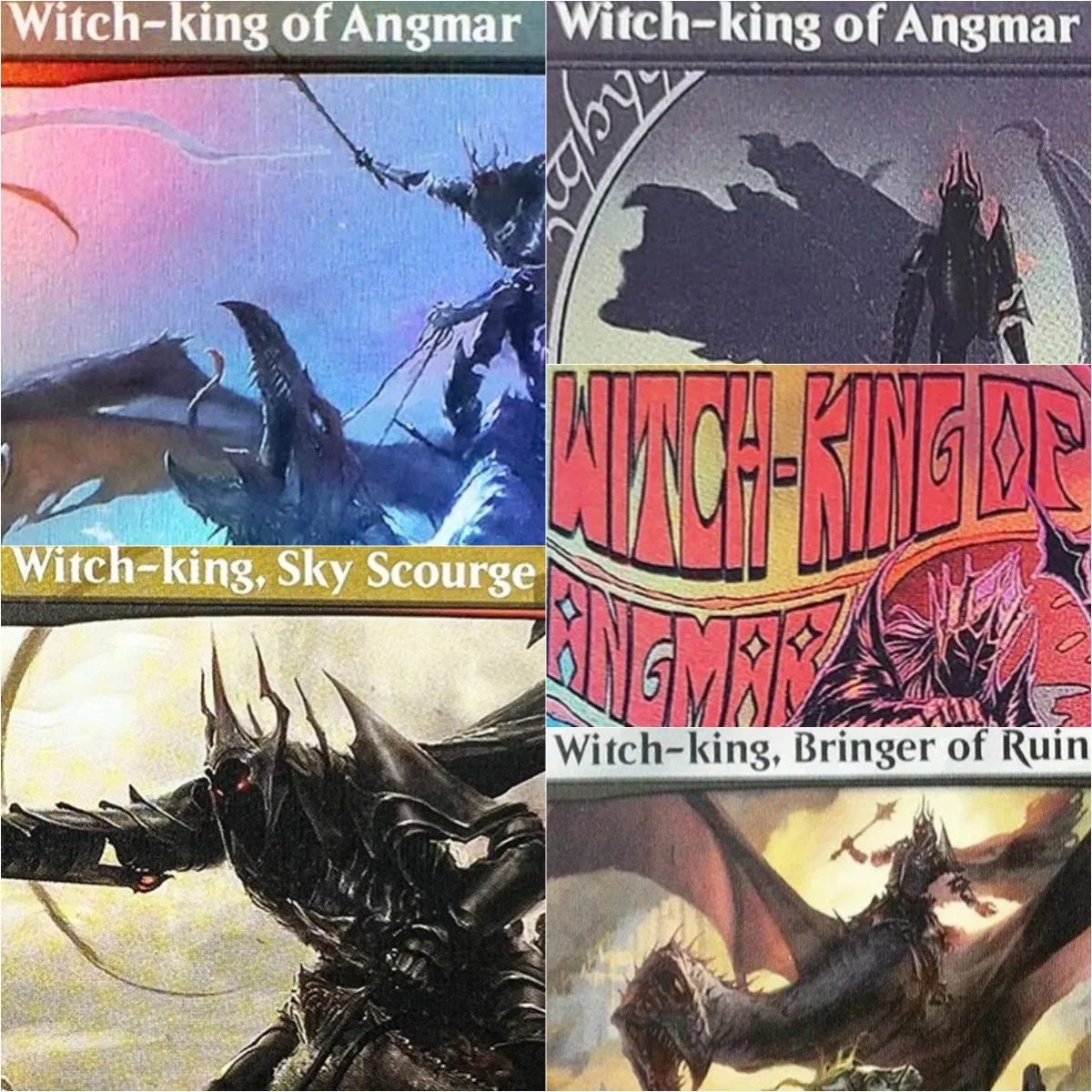 Witch-king TCG Magical Proxy Black Top Quality Proxy Playing Cards Board Game Deck Trading Cards