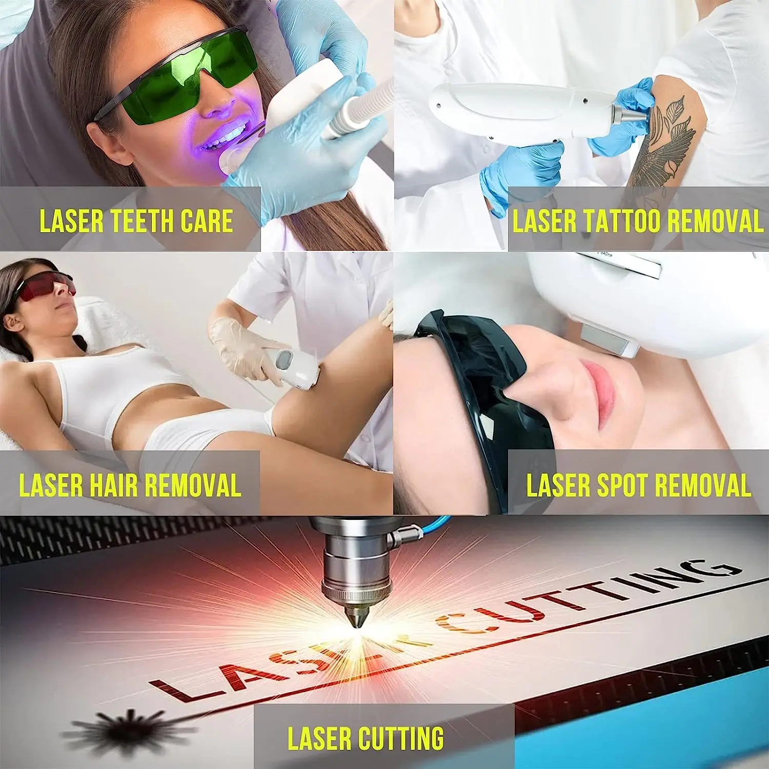 Laser Safety Glasses IPL 200-2000nm Eye Protection for Laser Hair Removal Treatment, Laser Engraving Machine Protective Goggles