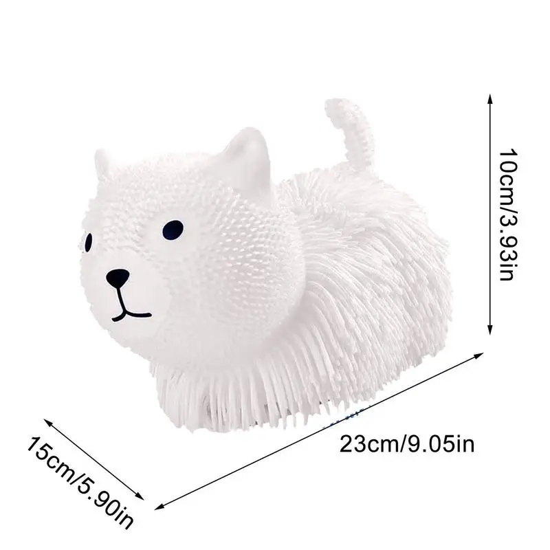 Squeeze Stress Toy Long Haired TPR Hairball Dog Stress Toy Antistress Sensory Toys Soft Vent Family Desk Accessories