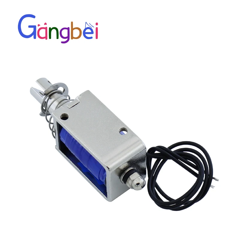 gangbei-1039B Wholesale DC 12V 24V 400mA Force 25N travel 10mm Pull Type Linear Solenoid Electromagnet