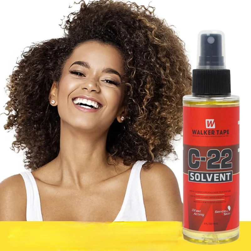 Wholesale C-22 Solvent By Walker Tape Remover Ultra Hold Glue for Toupee 15ml Walker Tape Human Hair Wigs Spray With Brush image 5