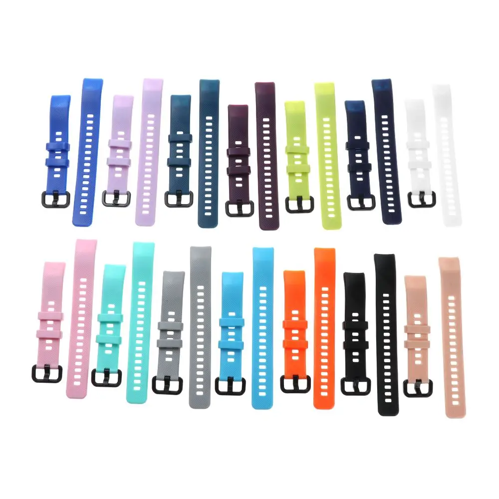 1PC 2022 Colorful Silicone Wristbands Watch Band Replacement Strap Smart Watch Bracelet Strap For Honor Band 5 4