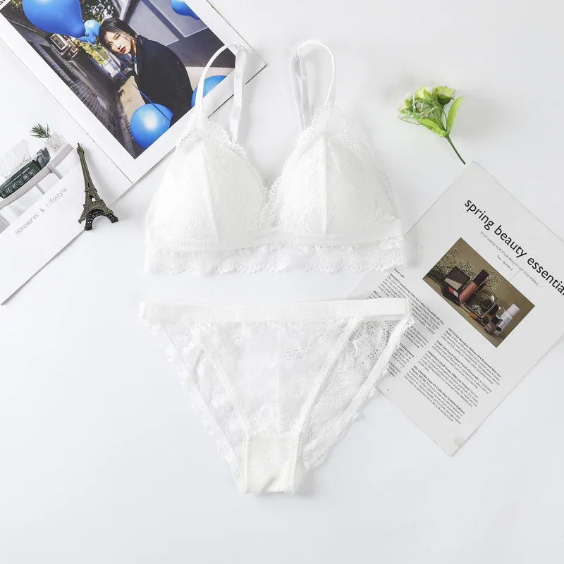 

High-grade Women's Underwear Beautiful Sexy Lace Solid Color Women's Suit Comfortable Breathable Cute Charming Women's Top