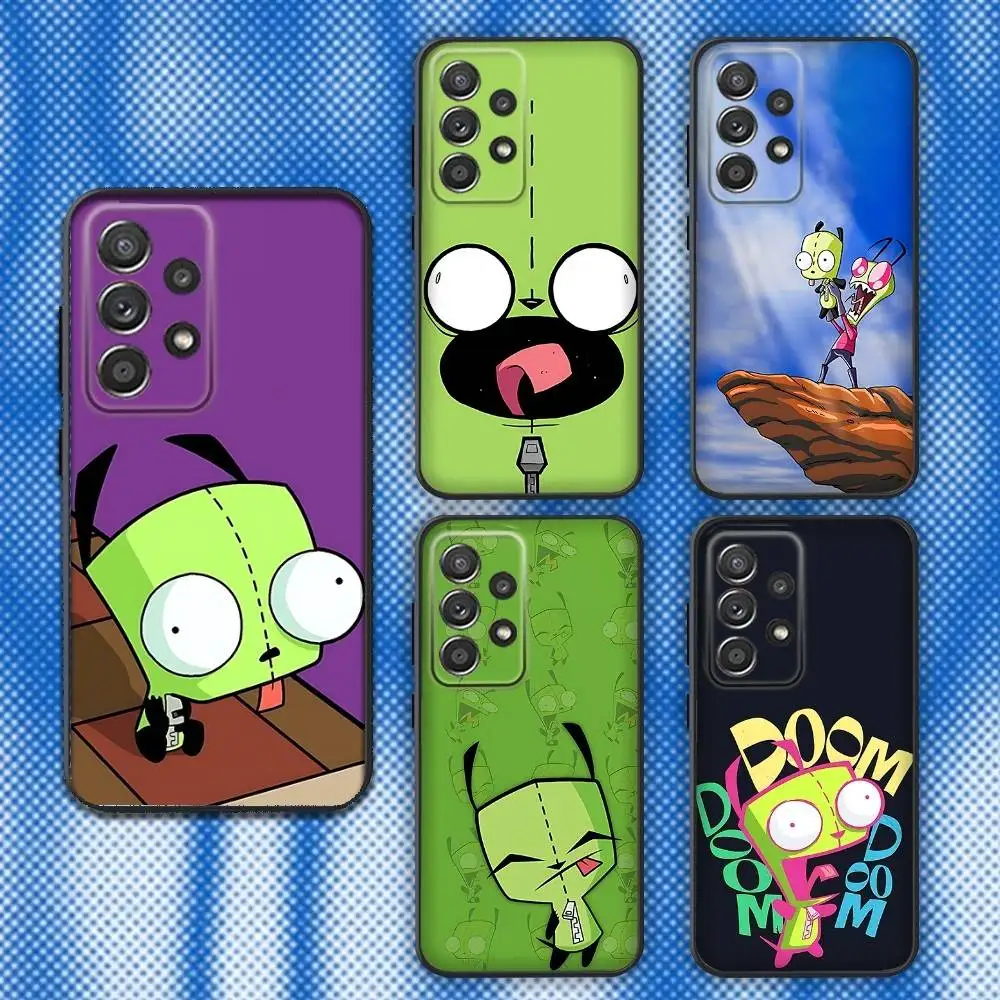 

Cartoon I-Invader Zim Gir Phone Case For Samsung S25,S24,S21,S22,S23,S30,Ultra,S20,Plus,Fe,Lite,Note,10,9,5G Black Cover