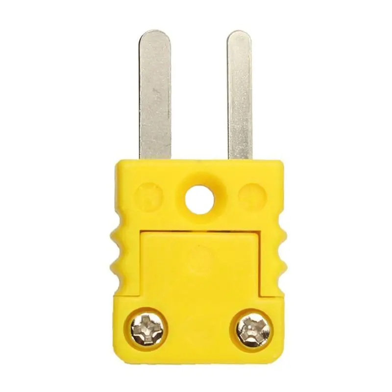 Yellow Thermocouple miniature Socket Shell Plug Adaptor Mini Thermometer Universal K-Type Panel Mount Miniature Connector plugs