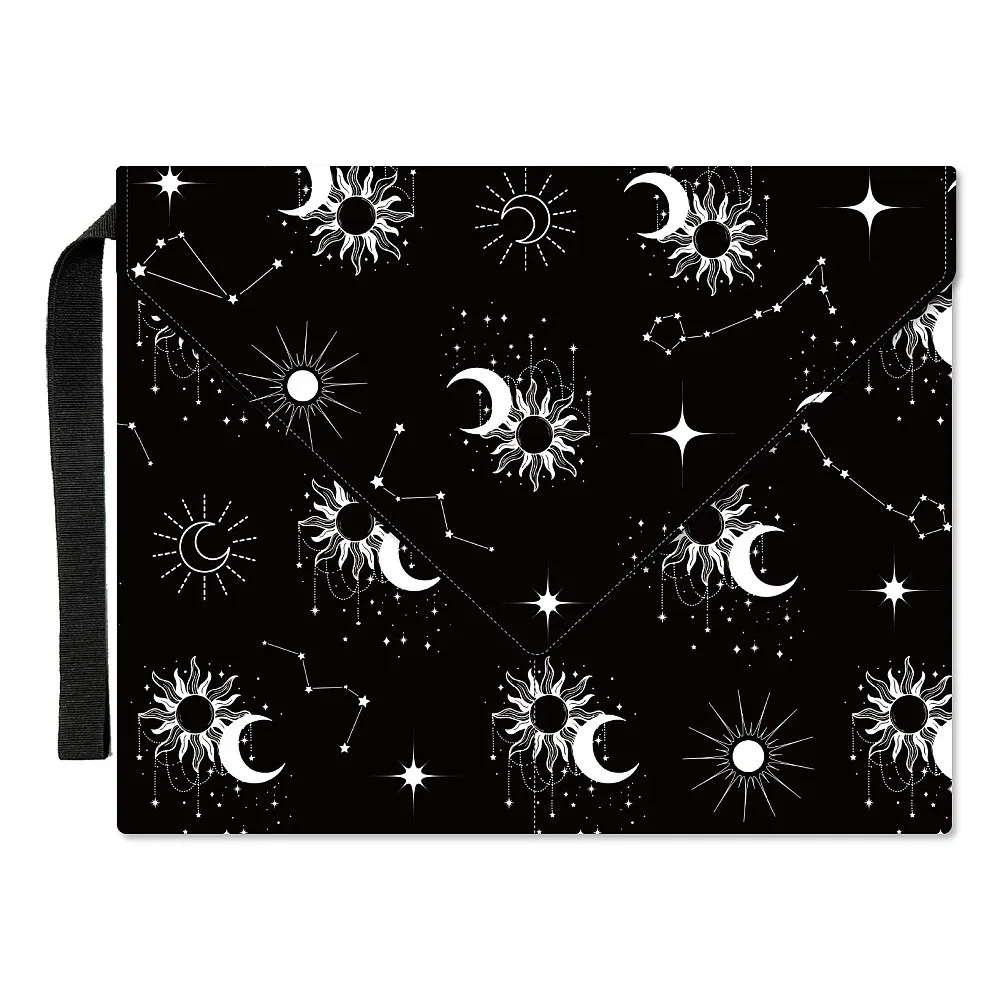 Polyester Book Cover Notebook Wraps with Hook and Loop Rectangle Sun 400~420x285~305mm