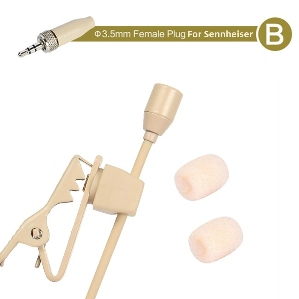 Microphone XLR 3.5mm, Interviews de Microphone Lavalier, événements en direct, conception compacte, Clip détachable, Microphone léger