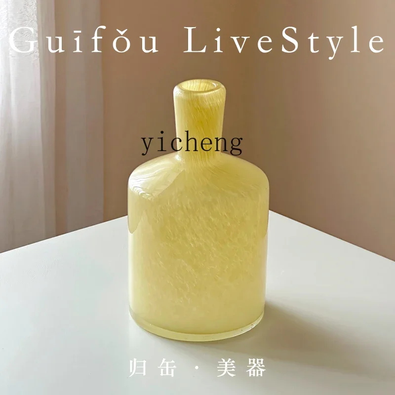 

fresh color scheme glazed fine mouth flower arrangement dining table surface small vase mini water flower dryer