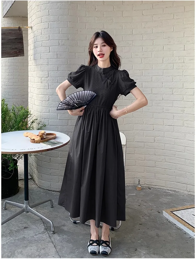 Vestidos de manga curta feminino petite primavera cupro em camadas faixas fofas rendas babado mão-plissado decorativo exclusivo fairycore ol