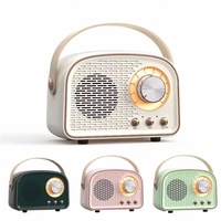 Retro Mini Bluetooth Speaker Classical Music Player Stereo Bass Sound Box Portable Wireless Speaker Home Travel Music Player