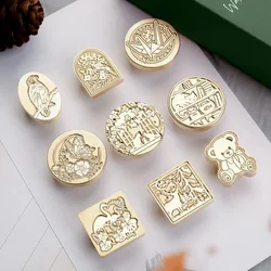 sealing stamp head Animals Engraved Brass Seal stamp DIY scrapbooking Party gift invitation letter craft supplies ZT0136