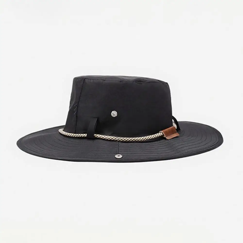 Foldable Beach Hat for Travel Wide Brim Bucket Hat with Uv Protection Waterproof Quick Dry Fishing Cap Adjustable for Hiking
