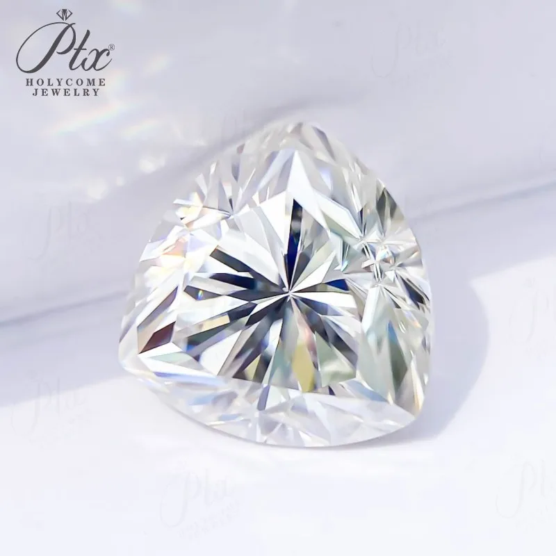 

Moissanite 0.5ct-4ct D White Trillion Cut Beads Loose Stones for Professional Jewelry Crafting Ring Necklace Earring Designs